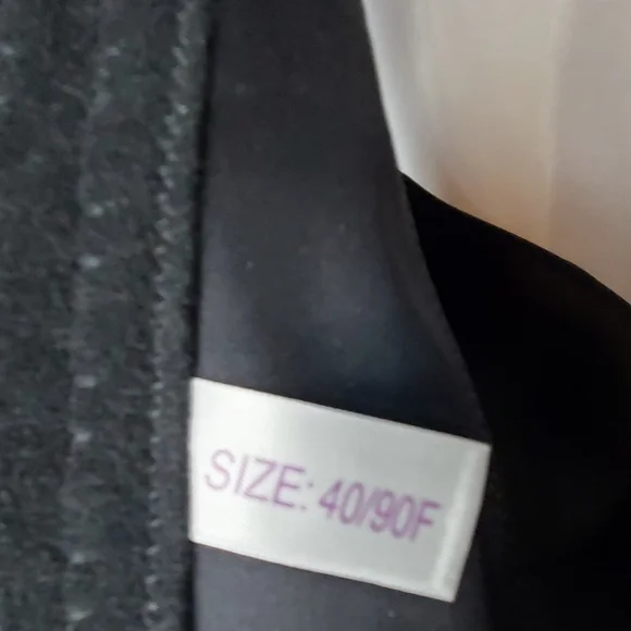 Woobilly plus size 40F Black underwire Bra NEW, NEVER WORN - Picture 6 of 9